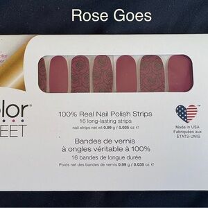 Color Street Rose Goes Nail Strips